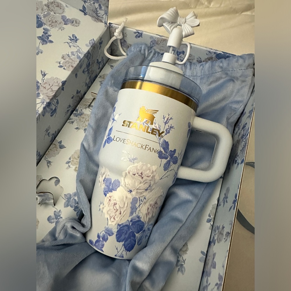 LoveShackFancy x Stanley Blue 20oz